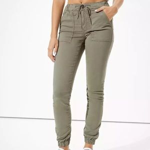 AE High-Waisted Jegging Jogger Olive Khaki Army